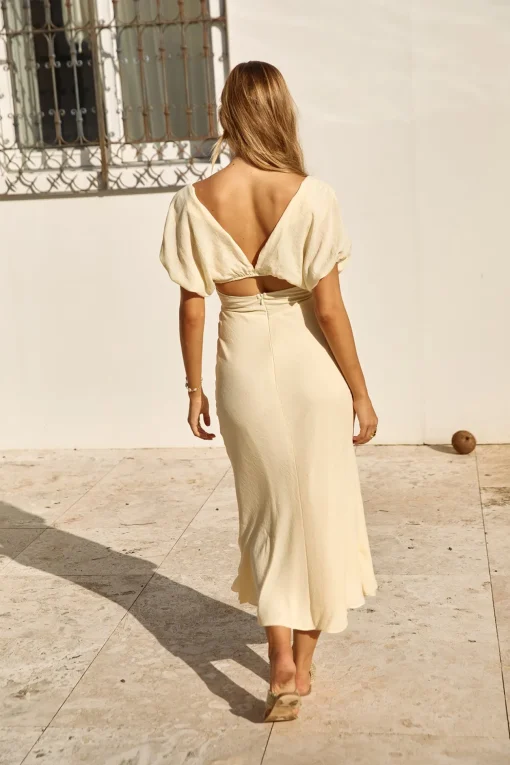Growing Garden Maxi Dress Yellow