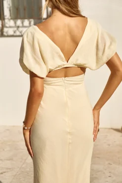 Growing Garden Maxi Dress Yellow