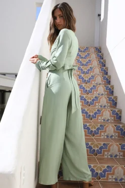 Happy Moments Jumpsuit Sage