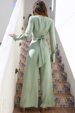 Happy Moments Jumpsuit Sage
