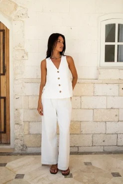 Heading South Vest Top White