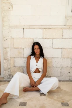 Heading South Vest Top White