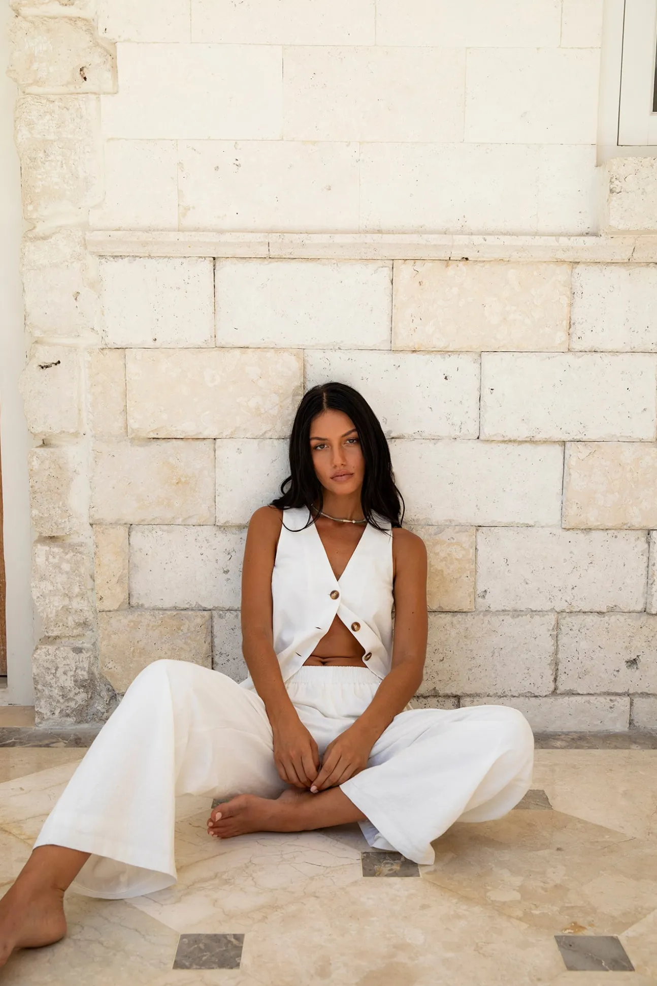 Heading South Vest Top White