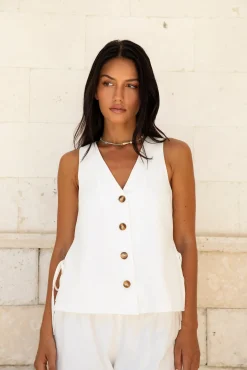 Heading South Vest Top White