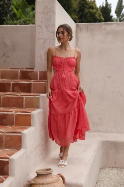 Heartbreaker Maxi Dress Red