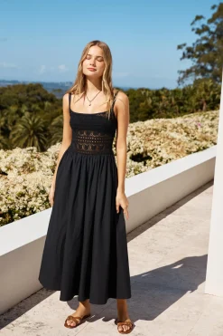 Heat Wave Maxi Dress Black
