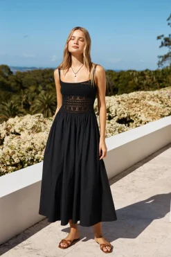 Heat Wave Maxi Dress Black