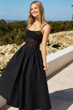 Heat Wave Maxi Dress Black