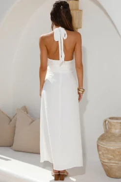 Heaven Can Wait Maxi Dress White