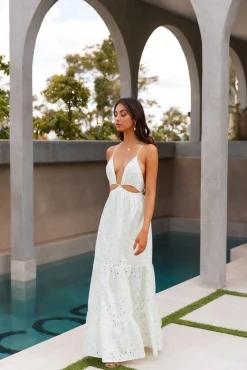 HELLO MOLLY Trust My Words Maxi Dress Green