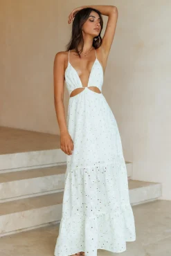 HELLO MOLLY Trust My Words Maxi Dress Green