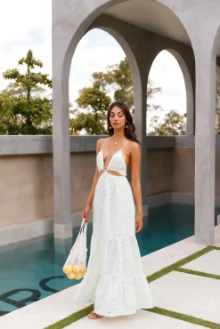 HELLO MOLLY Trust My Words Maxi Dress Green