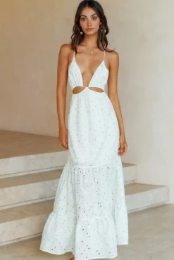 HELLO MOLLY Trust My Words Maxi Dress Green