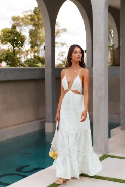 HELLO MOLLY Trust My Words Maxi Dress Green