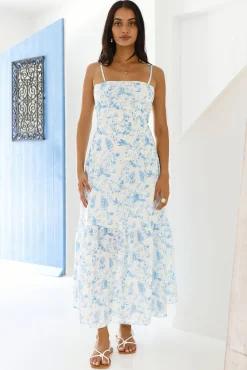 Hidden Lagoon Maxi Dress Blue