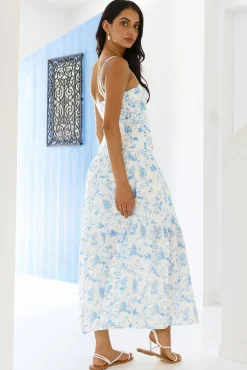 Hidden Lagoon Maxi Dress Blue