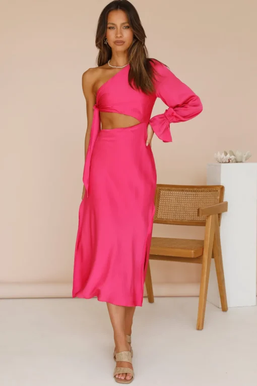 Hold Your Shine Maxi Dress Pink
