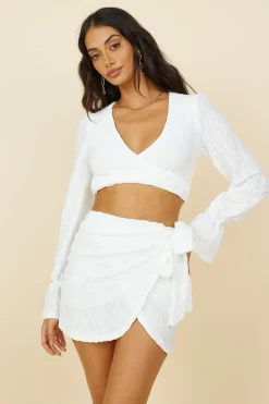 Holiday Feels Skirt White