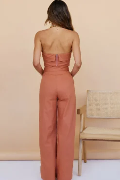 In Hindsight Crop Top Rust
