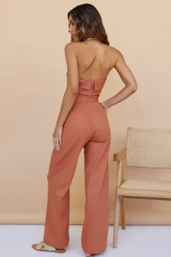 In Hindsight Crop Top Rust