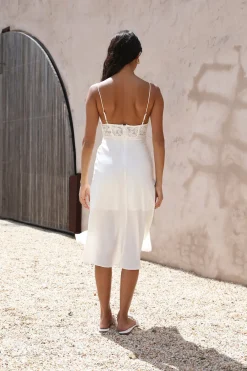 In This Lifetime Midi Dress White