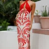 Isla Midi Dress Print
