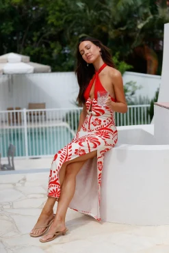 Isla Midi Dress Print