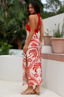 Isla Midi Dress Print
