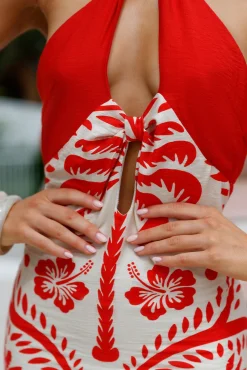 Isla Midi Dress Print