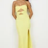Josephine Strapless Maxi Dress Yellow