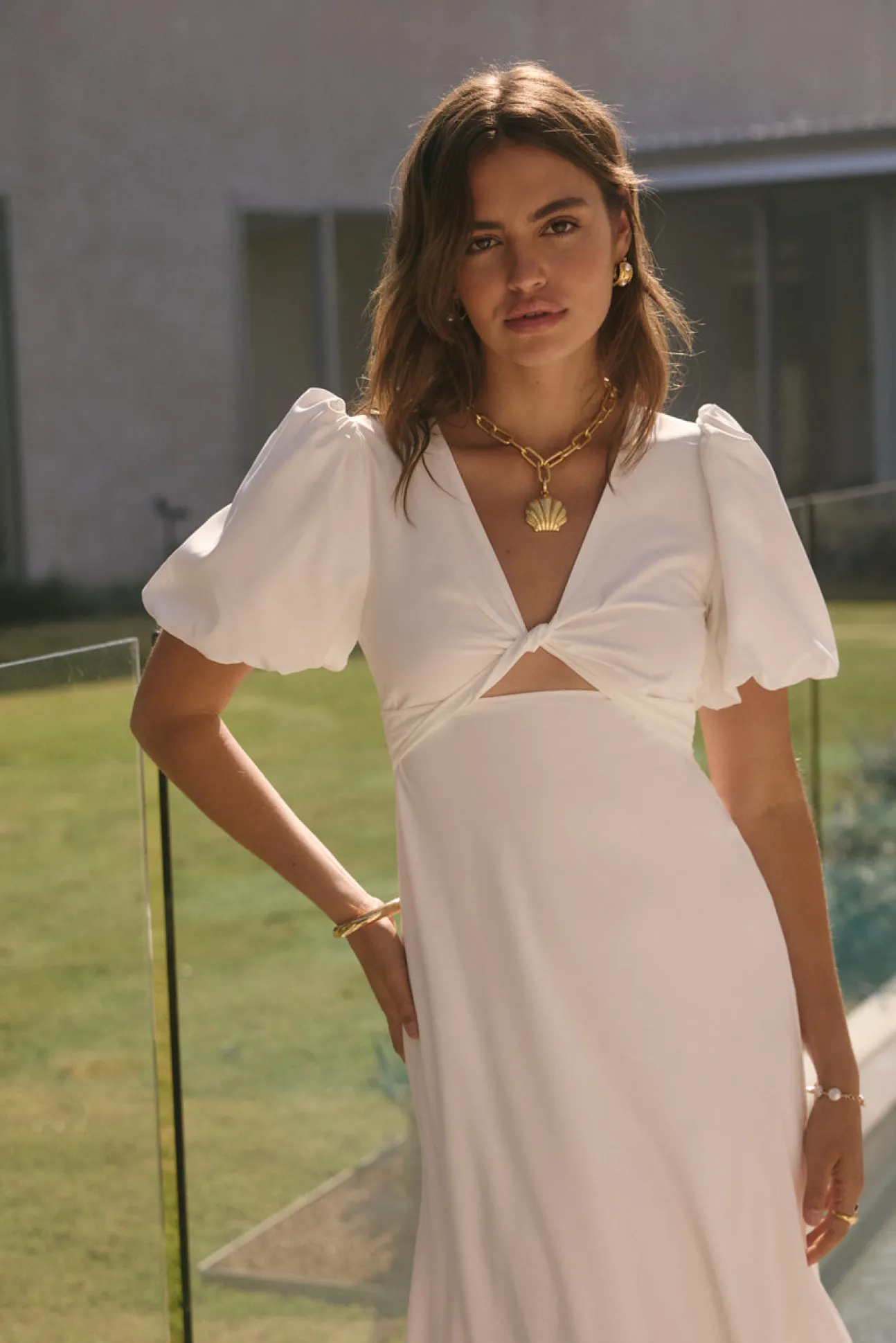 Jungle Adventure Maxi Dress White