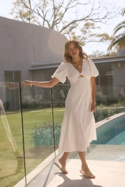 Jungle Adventure Maxi Dress White