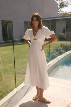 Jungle Adventure Maxi Dress White