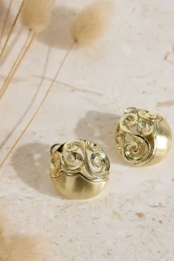 18K Gold Plated Athena Earrings Gold
