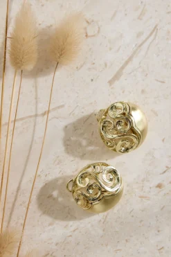 18K Gold Plated Athena Earrings Gold