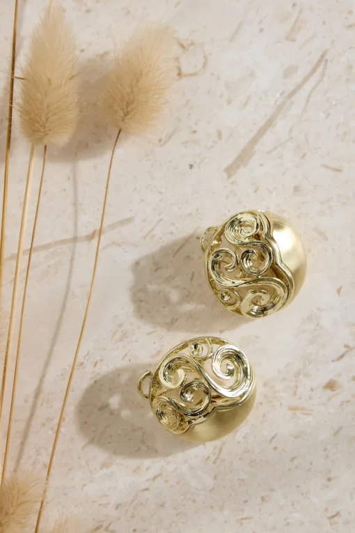 18K Gold Plated Athena Earrings Gold