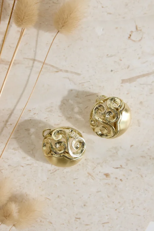 18K Gold Plated Athena Earrings Gold