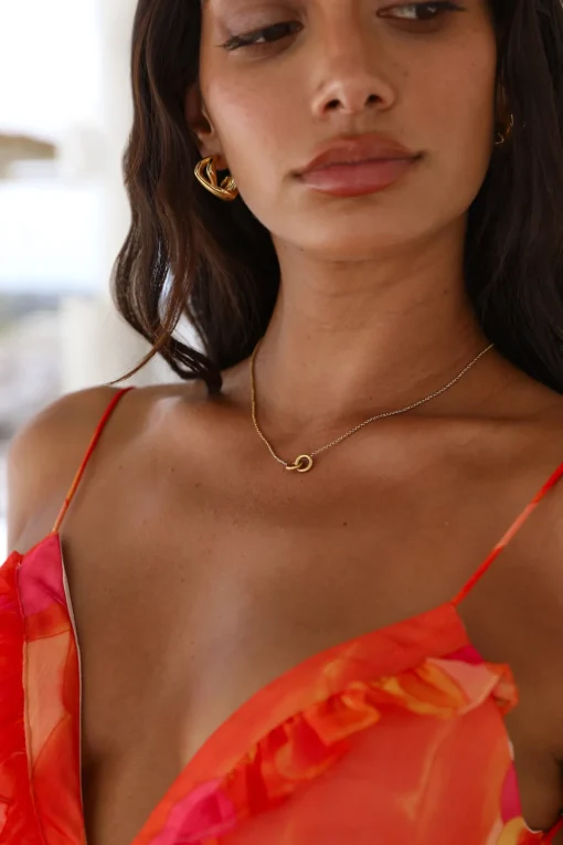 18k gold plated Caught In Destiny Necklace