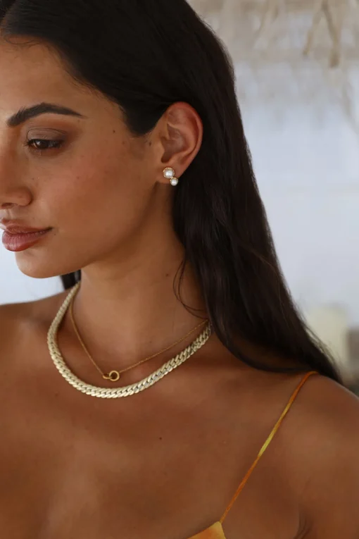 18k gold plated Caught In Destiny Necklace
