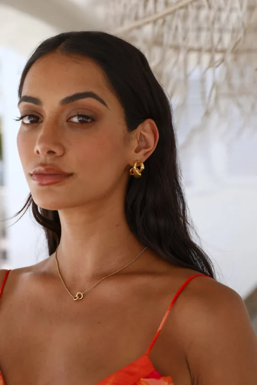 18k gold plated Caught In Destiny Necklace