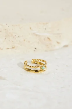 18k Gold Plated Dancing Pixies Ring Gold