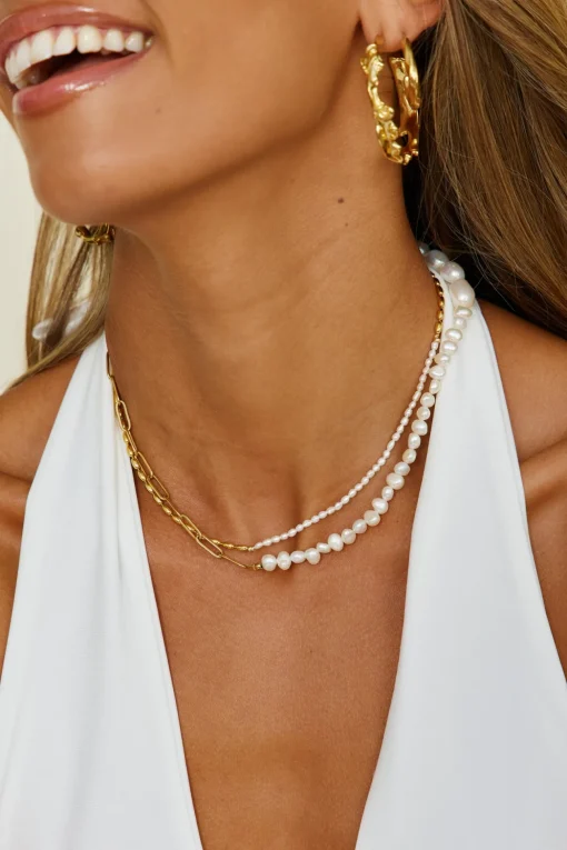 18k Gold Plated Falling Fast Necklace