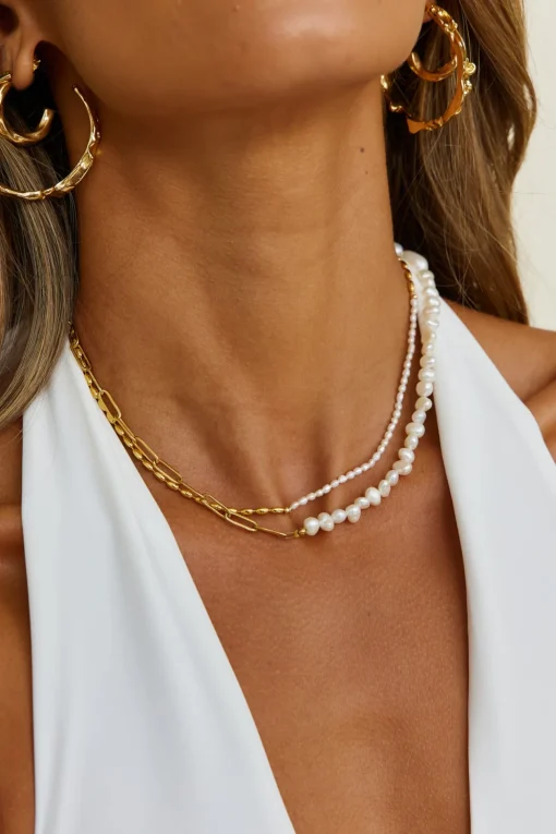 18k Gold Plated Falling Fast Necklace