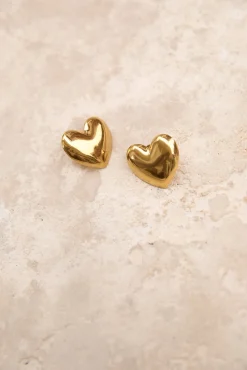 18k Gold Plated Lover Earrings Gold