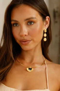 18k Gold Plated Luna Glow Necklace Gold
