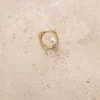 18k Gold Plated Pippa Pearl Ring Gold