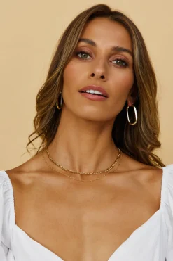 18k Gold Plated Rendezvous Necklace Gold
