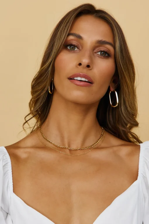 18k Gold Plated Rendezvous Necklace Gold