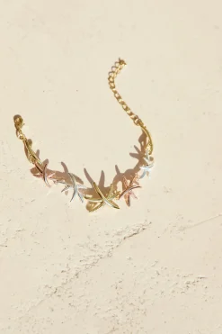 18K Gold plated Saltwater Bracelet Gold