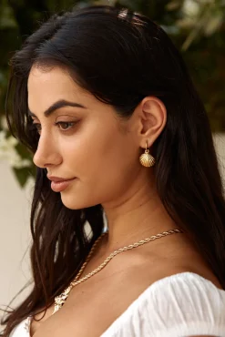 18k Gold Plated Shore Discovery Earrings Gold